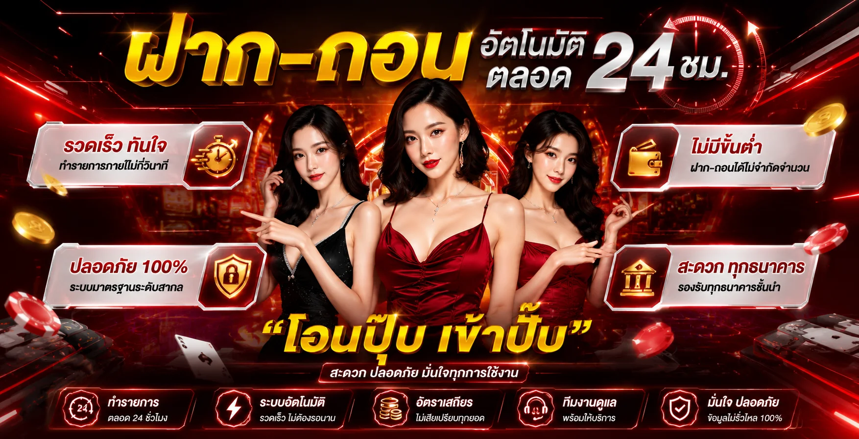 คาสิโนออนไลน์ Betcenter บาคาร่า รูเล็ต ถ่ายทอดสด